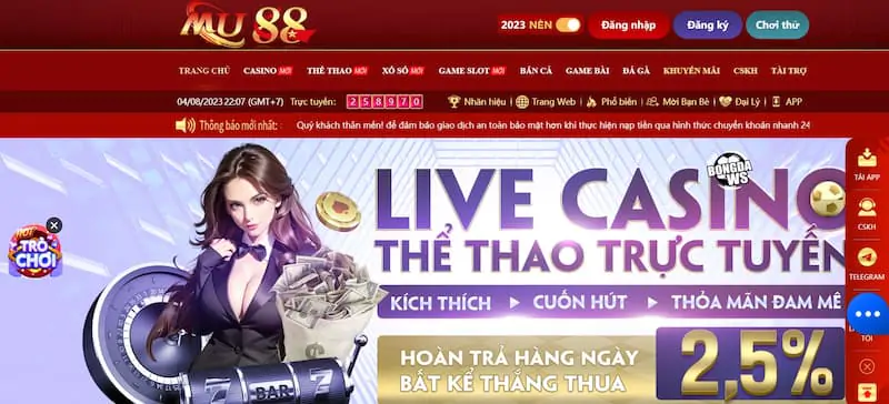 Mu88 khuyến mãi tân thủ đăng ký nhận ngay 58K
